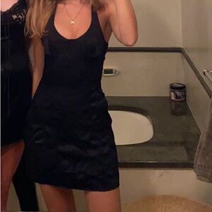 Zara Satin black dress